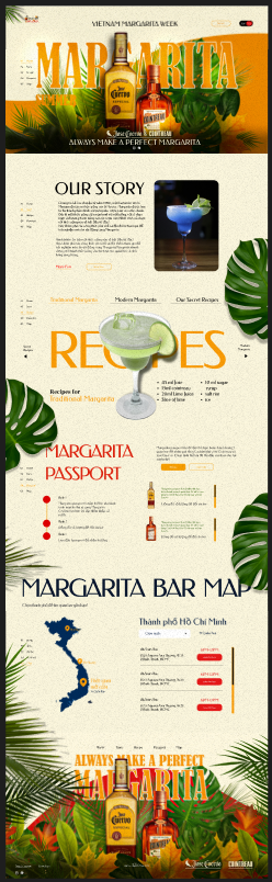 Margarita brand website concept